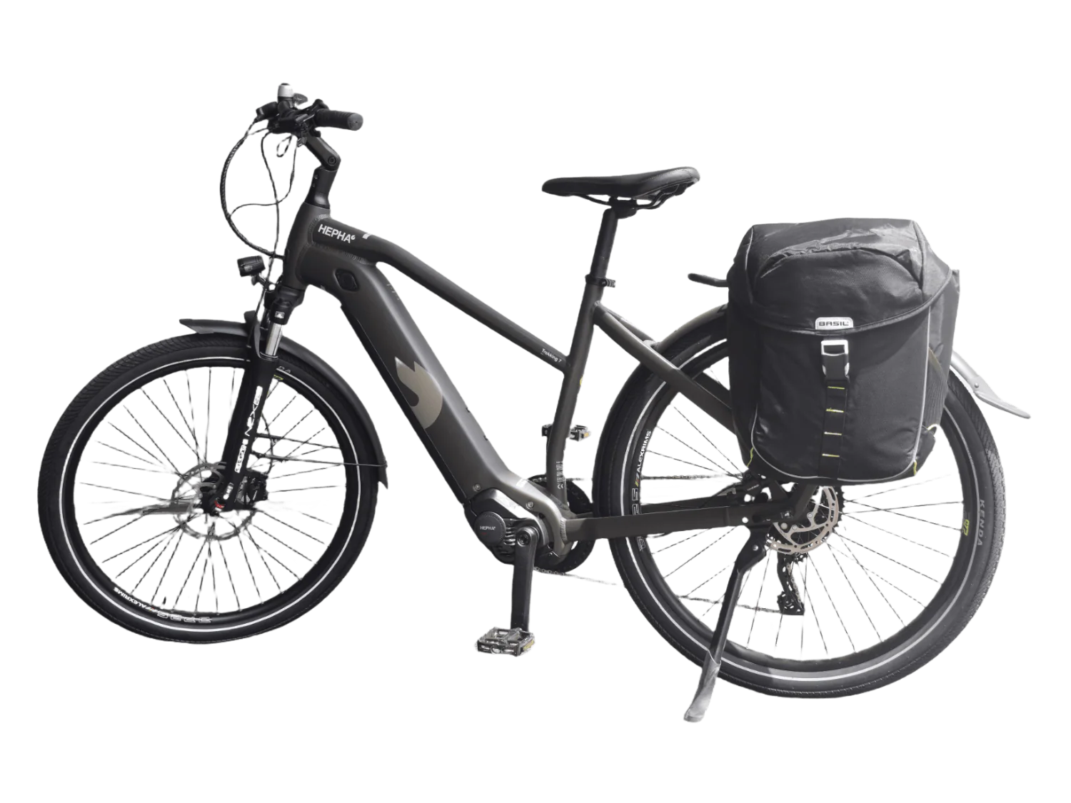Basil double panniers Miles MIK, blacklime, 34L - Image 5