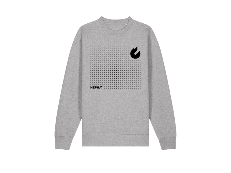 Sweatshirt unisex heather grey 350 GSM