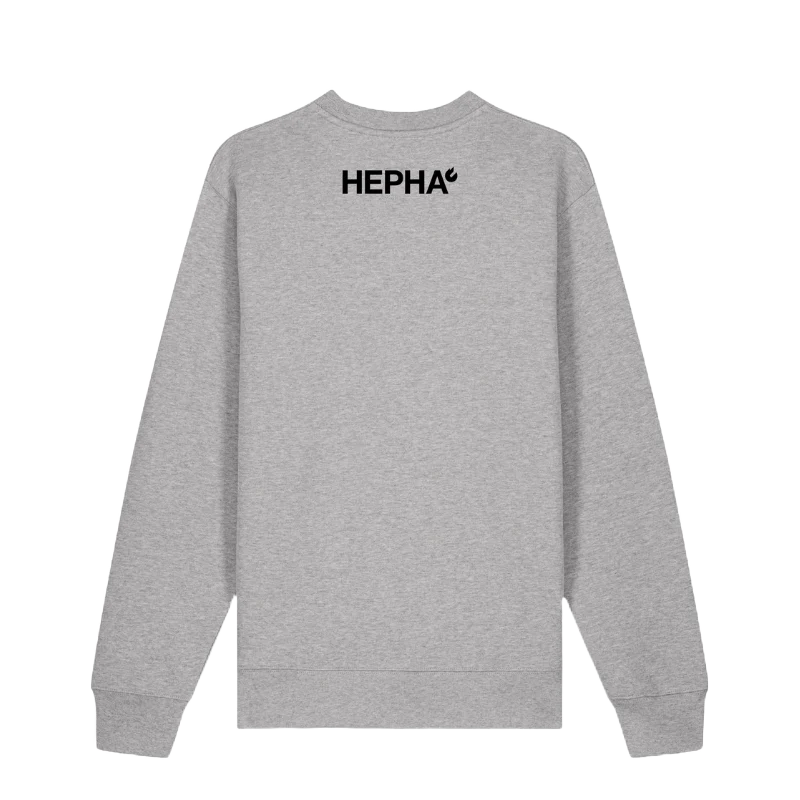 Sweatshirt unisex heather grey 350 GSM - Image 2